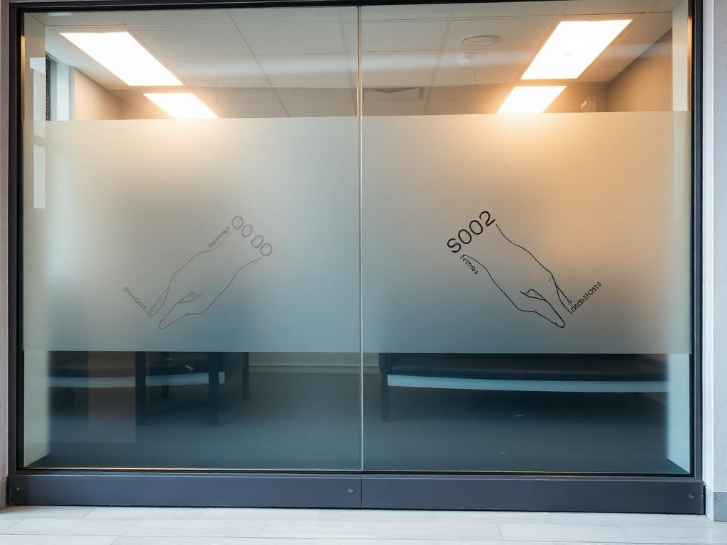 Vitrophanie bureaux corporate